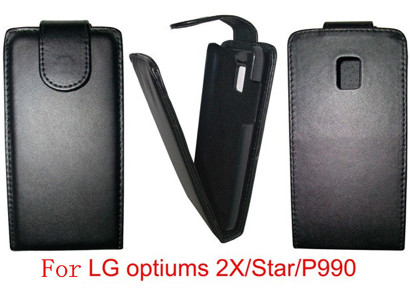 LG Optimus 2X/Star/P990手機套平紋皮套 上下開翻保護套外殼批發