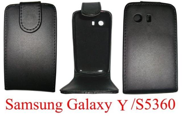 三星Galaxy Y/S5360手機套 皮套 普通紋上下開翻 保護套外殼批發