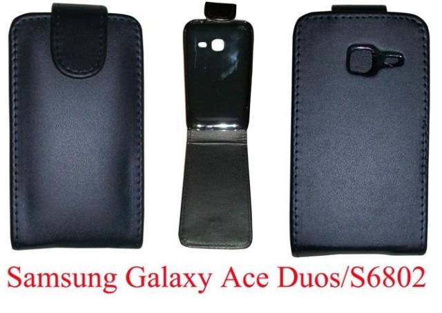 三星Galaxy Ace Duos/S6802皮套手機套 上下開翻保護套外殼批發